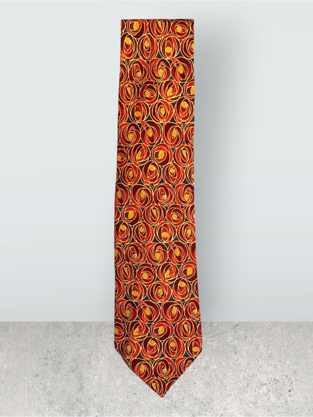 Boxelder Men’s Tie, Charles Rennie Mackintosh, Roses And Teardrops, Italy